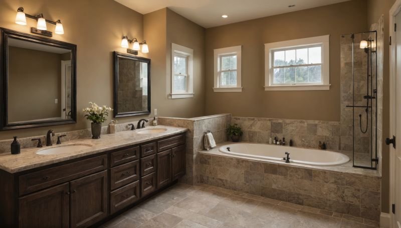 Bathroom with Double Vanities